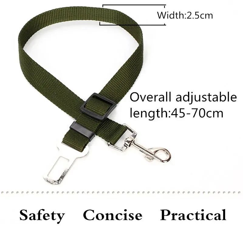 Adjustable Dog Car Restraint Leash