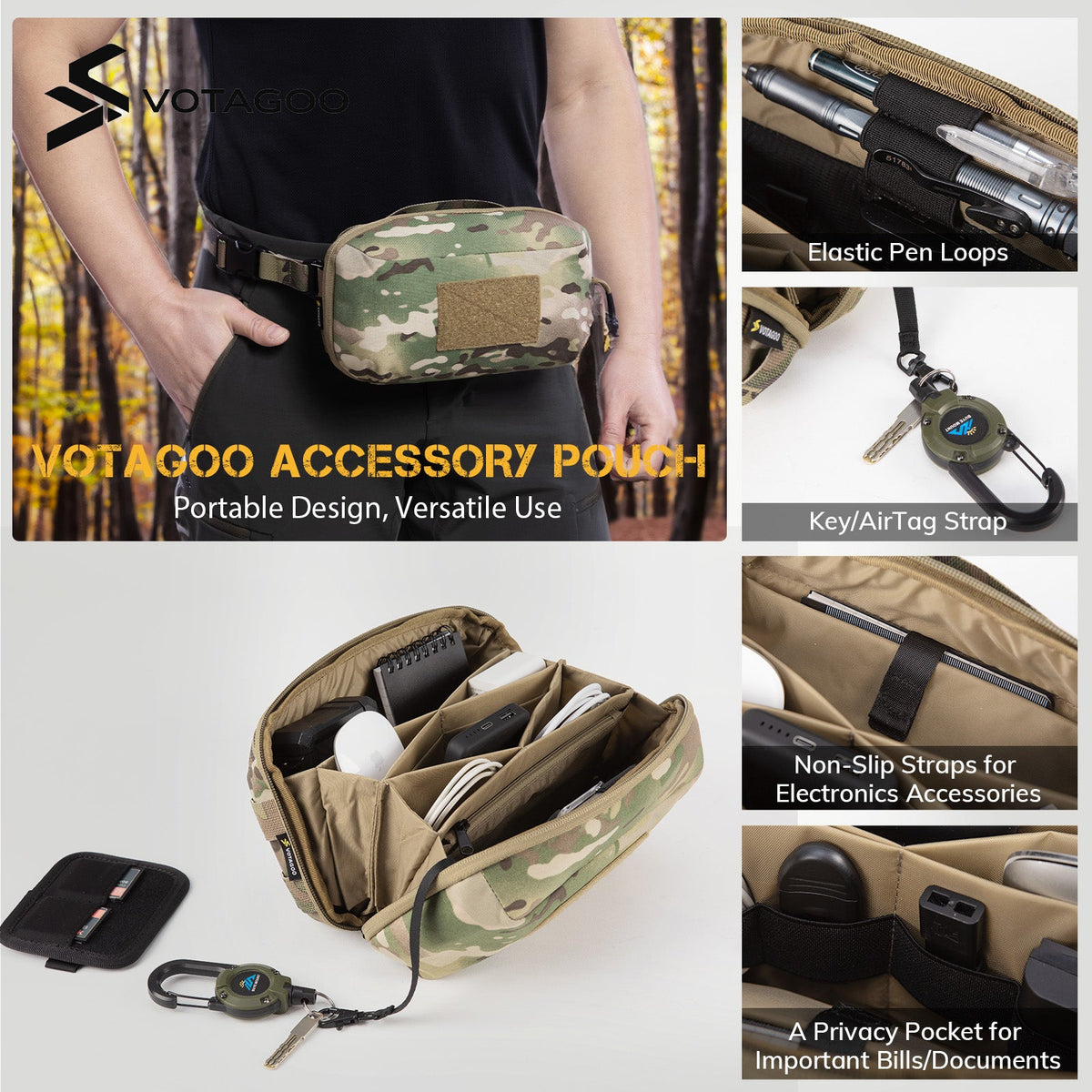 VOTAGOO® Tech Organizer Pouch