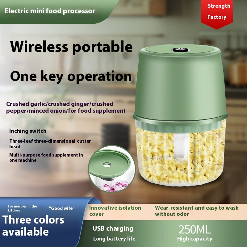 250ml USB Rechargeable Mini Food Chopper