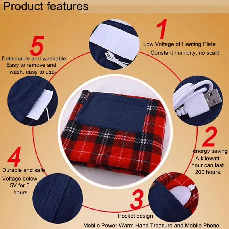 Portable USB Heated Blanket