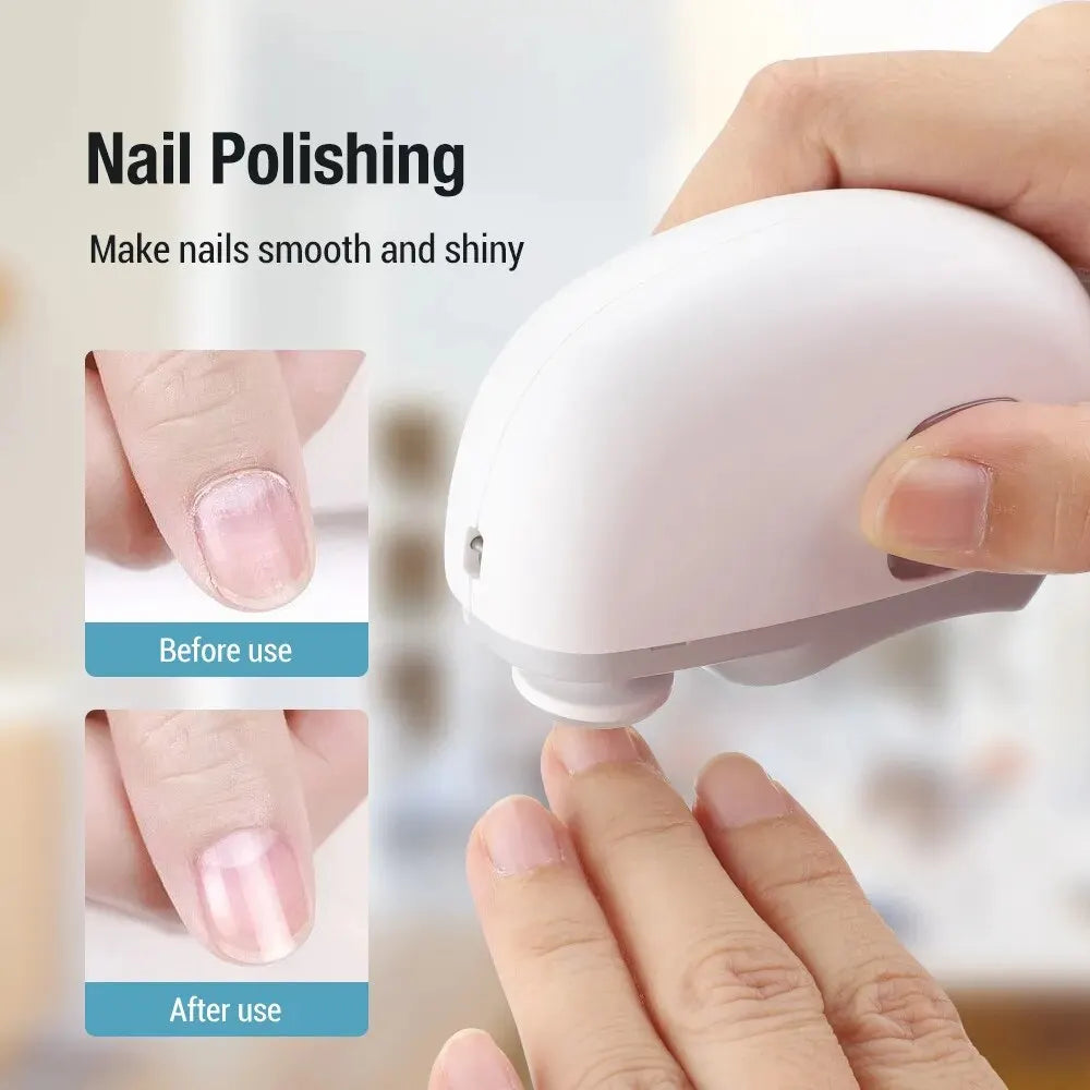 2-in-1 Rechargeable Electric Nail Clipper & Polisher
