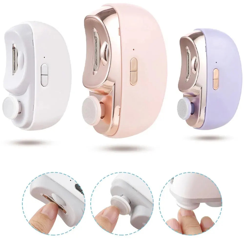 2-in-1 Rechargeable Electric Nail Clipper & Polisher