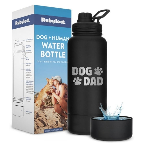 Rubyloo 2-in-1 Dog + Human Water Bottle