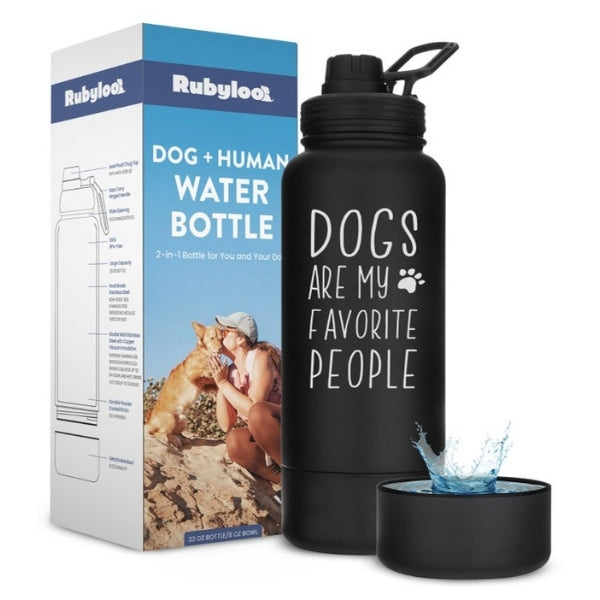 Rubyloo 2-in-1 Dog + Human Water Bottle