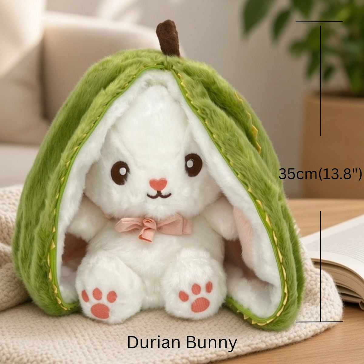 Reversible Fruit Bunny Plush