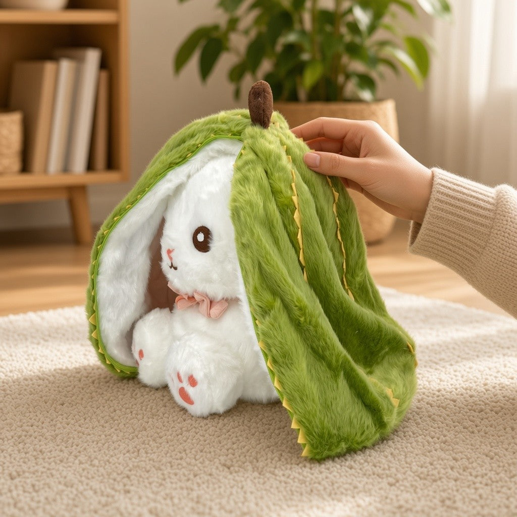 Reversible Fruit Bunny Plush