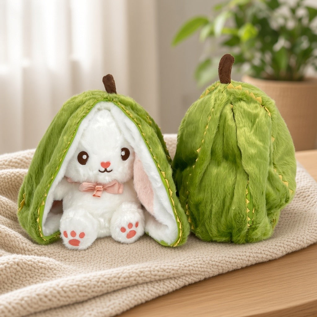 Reversible Fruit Bunny Plush