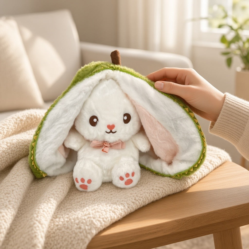 Reversible Fruit Bunny Plush