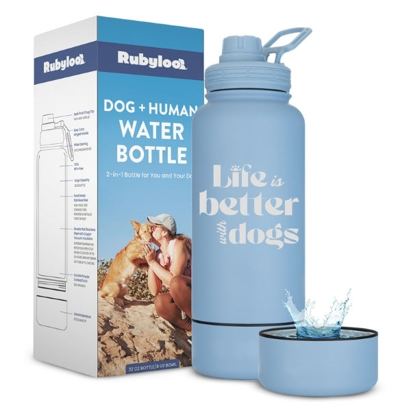 Rubyloo 2-in-1 Dog + Human Water Bottle