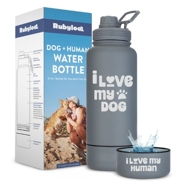 Rubyloo 2-in-1 Dog + Human Water Bottle