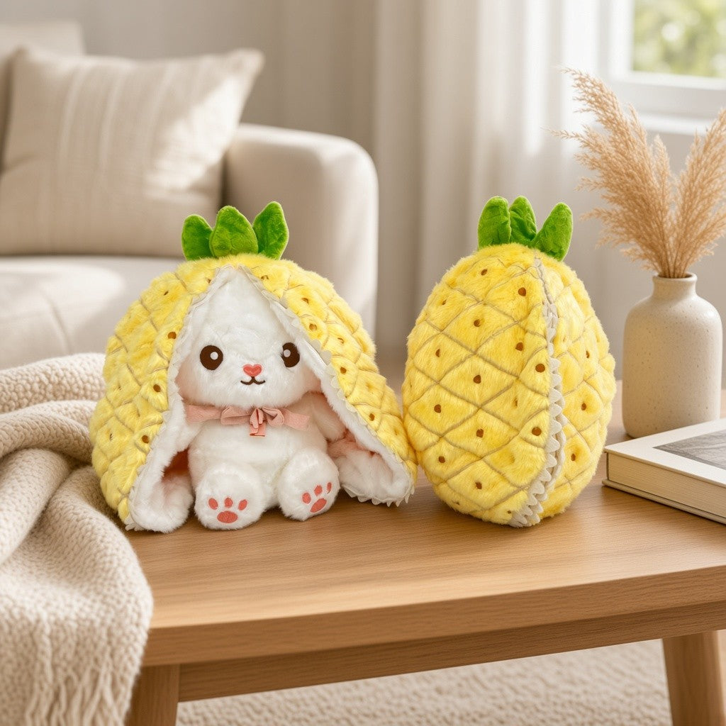Reversible Fruit Bunny Plush