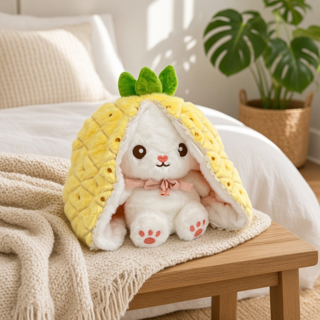 Reversible Fruit Bunny Plush