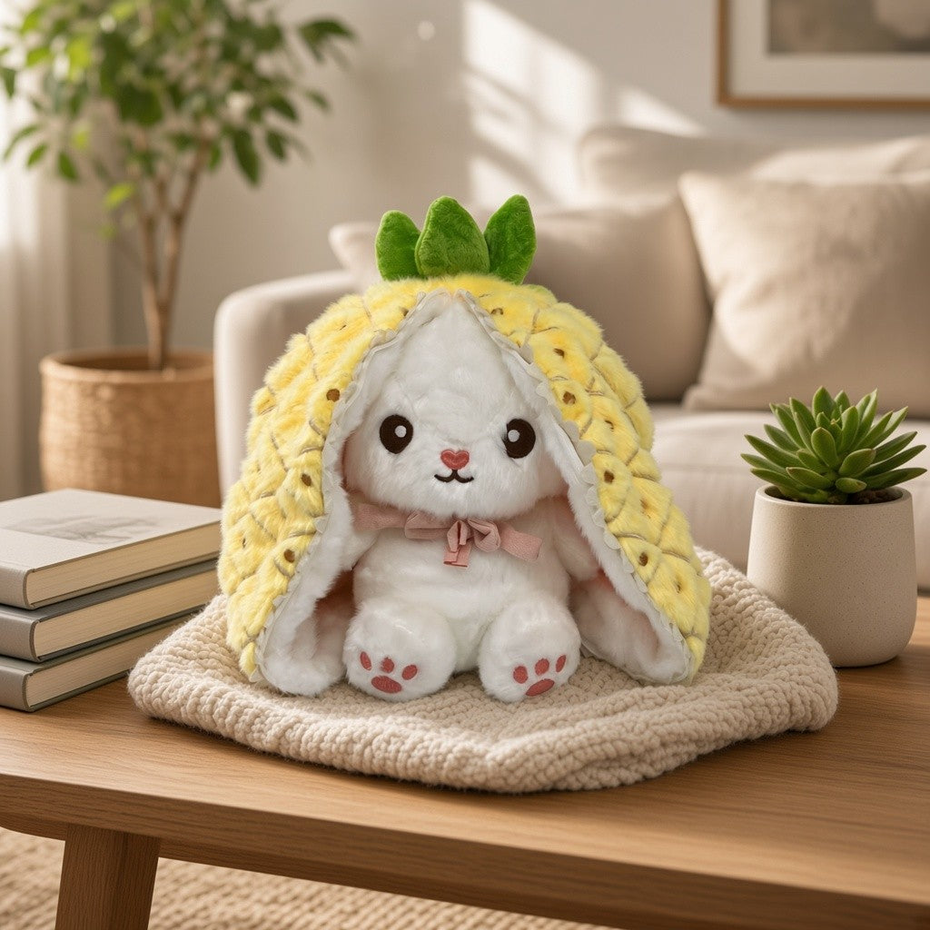 Reversible Fruit Bunny Plush
