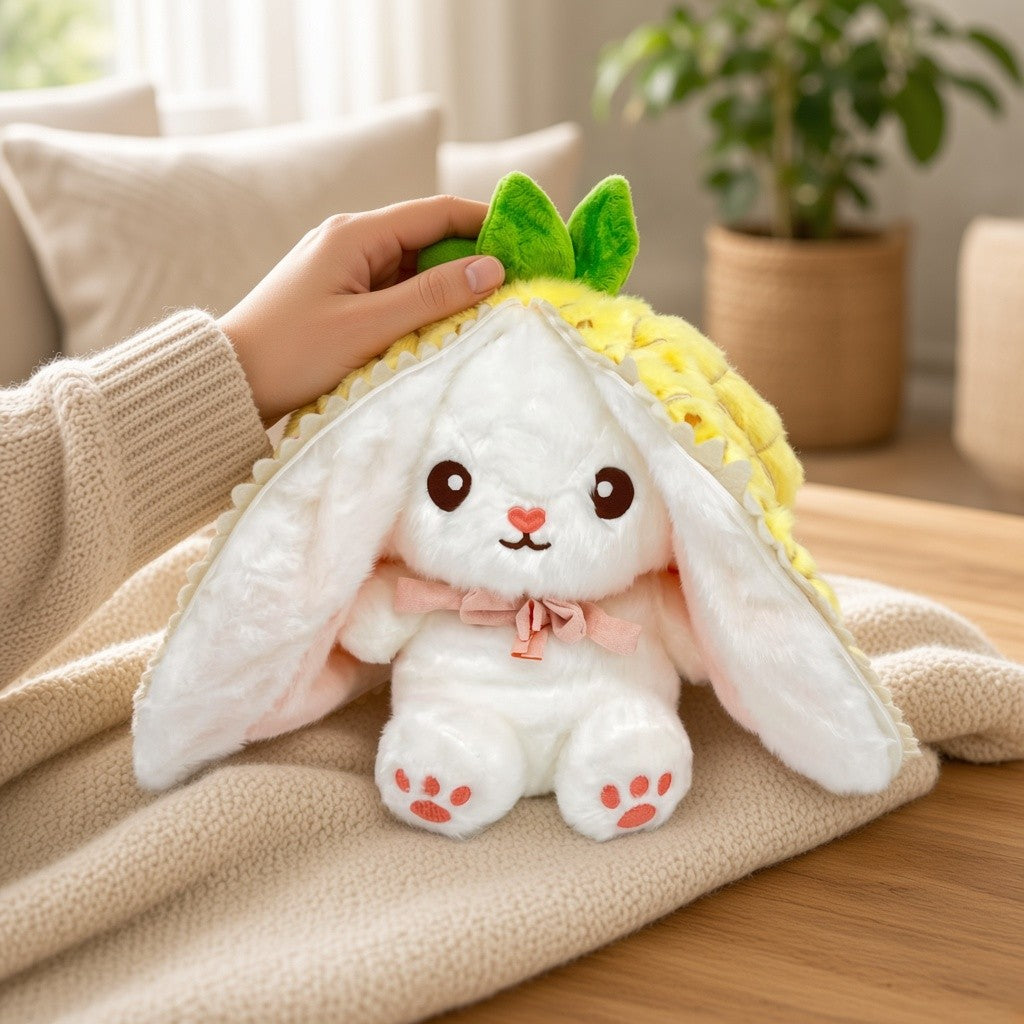 Reversible Fruit Bunny Plush