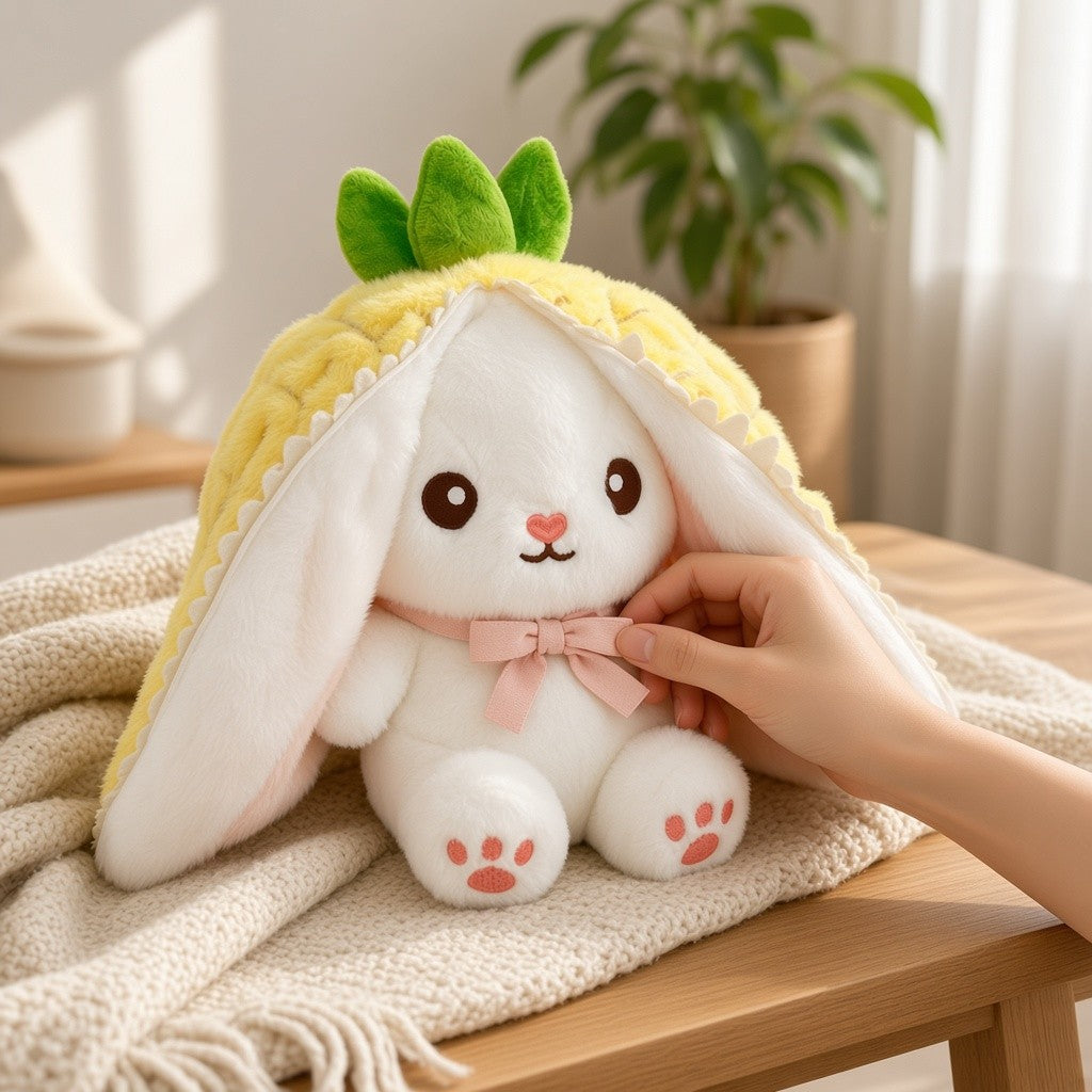 Reversible Fruit Bunny Plush