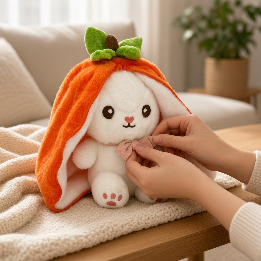 Reversible Fruit Bunny Plush