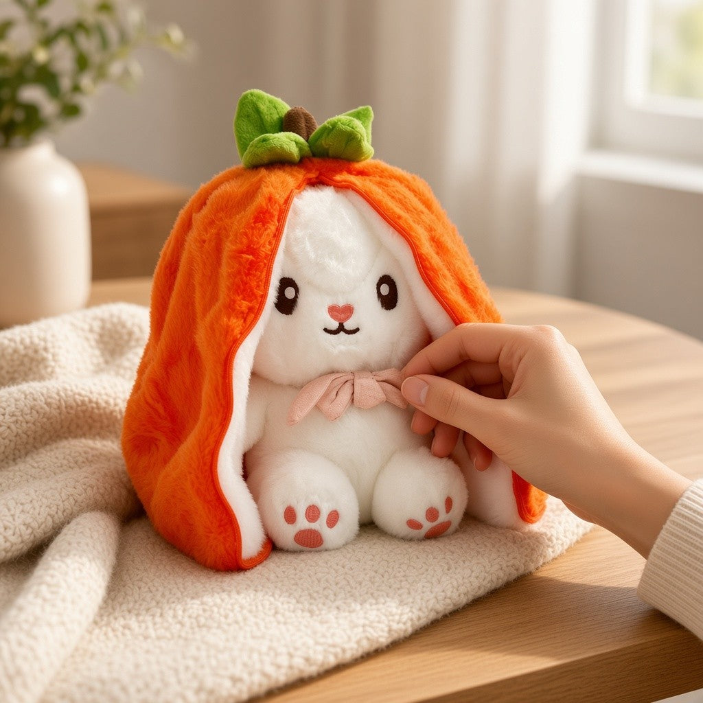 Reversible Fruit Bunny Plush
