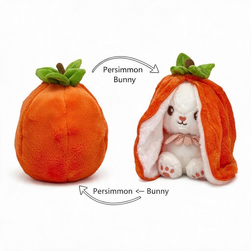 Reversible Fruit Bunny Plush
