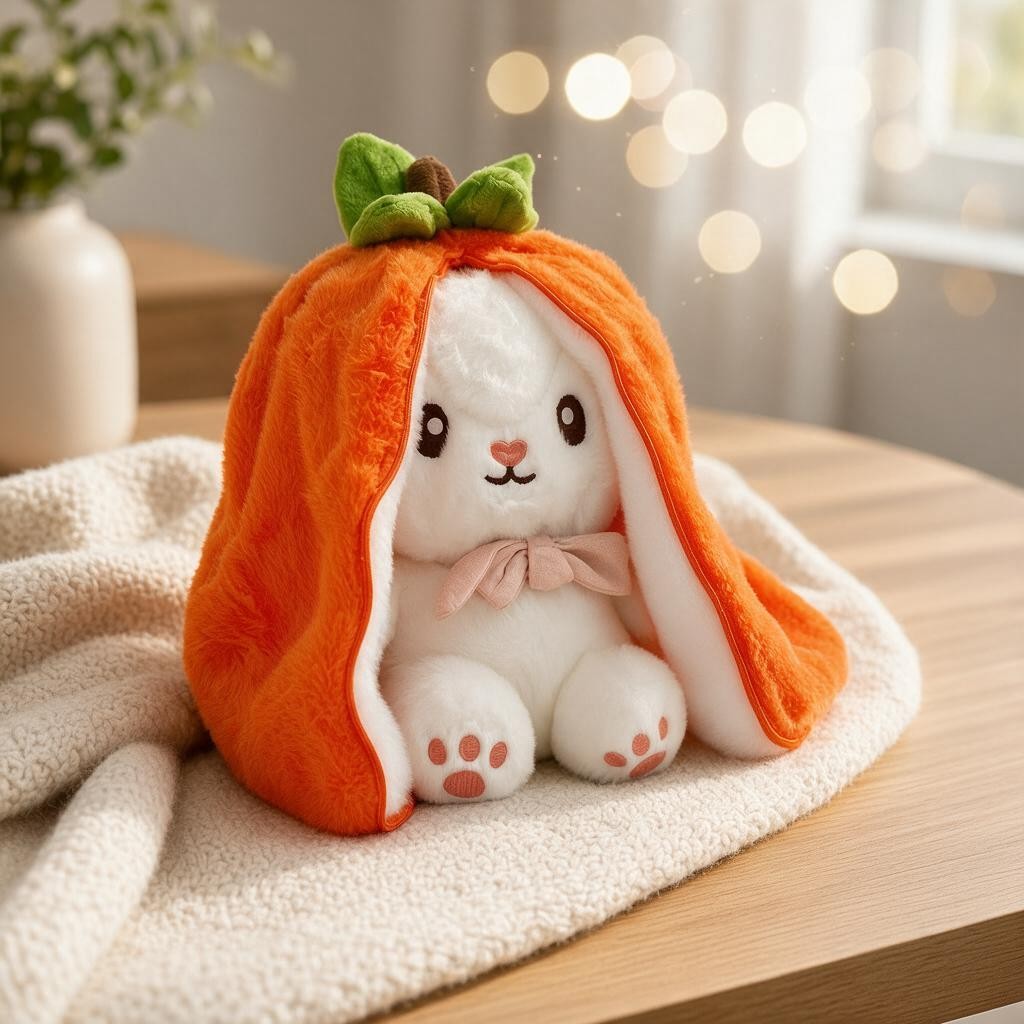 Reversible Fruit Bunny Plush