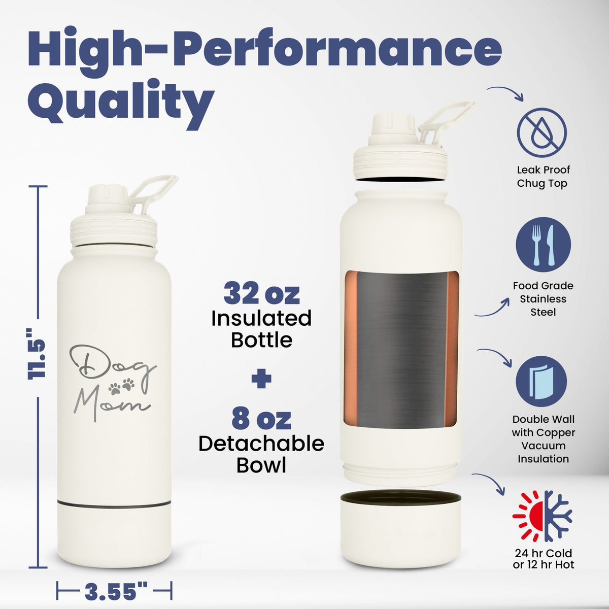 Rubyloo 2-in-1 Dog + Human Water Bottle