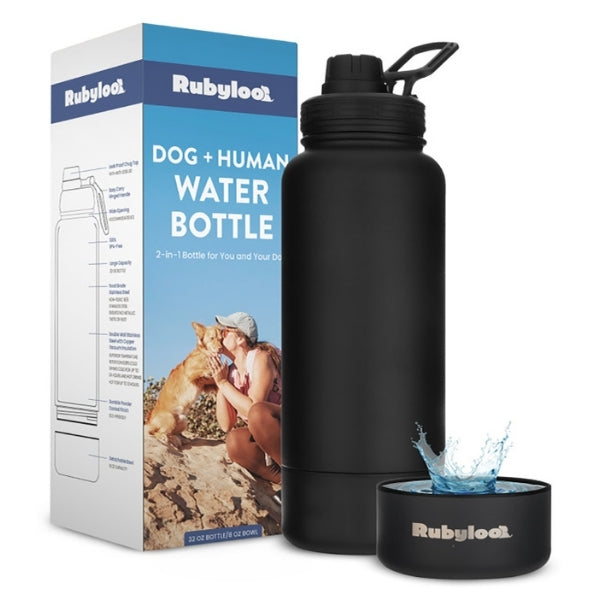 Rubyloo 2-in-1 Dog + Human Water Bottle