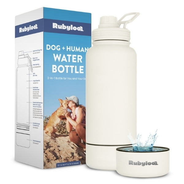 Rubyloo 2-in-1 Dog + Human Water Bottle