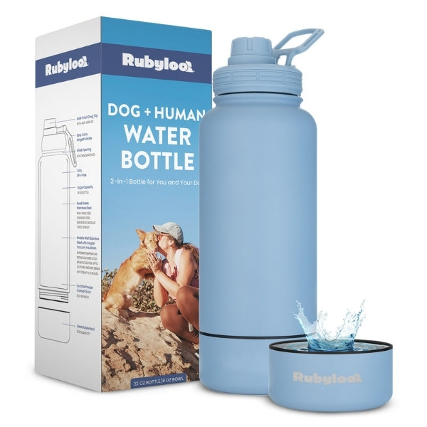 Rubyloo 2-in-1 Dog + Human Water Bottle