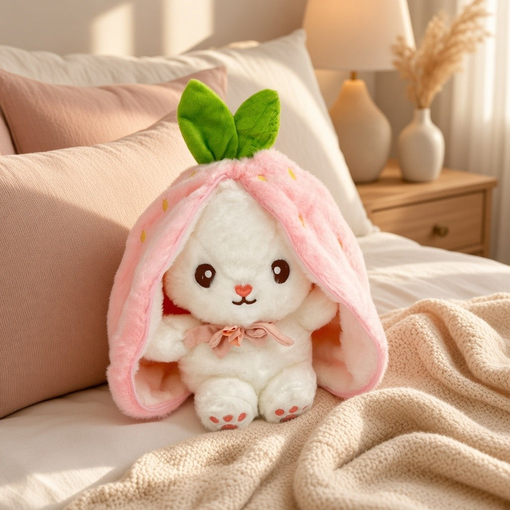 Reversible Fruit Bunny Plush