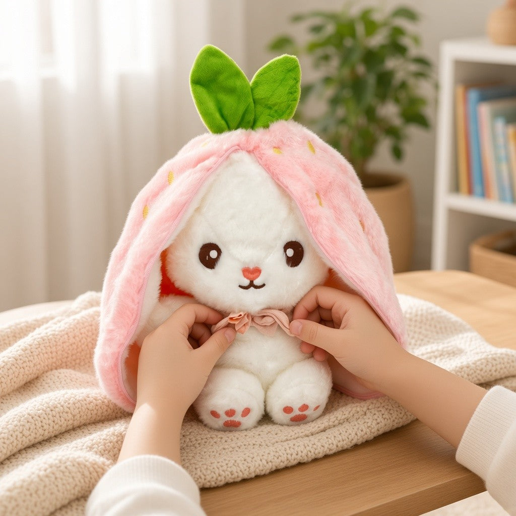 Reversible Fruit Bunny Plush