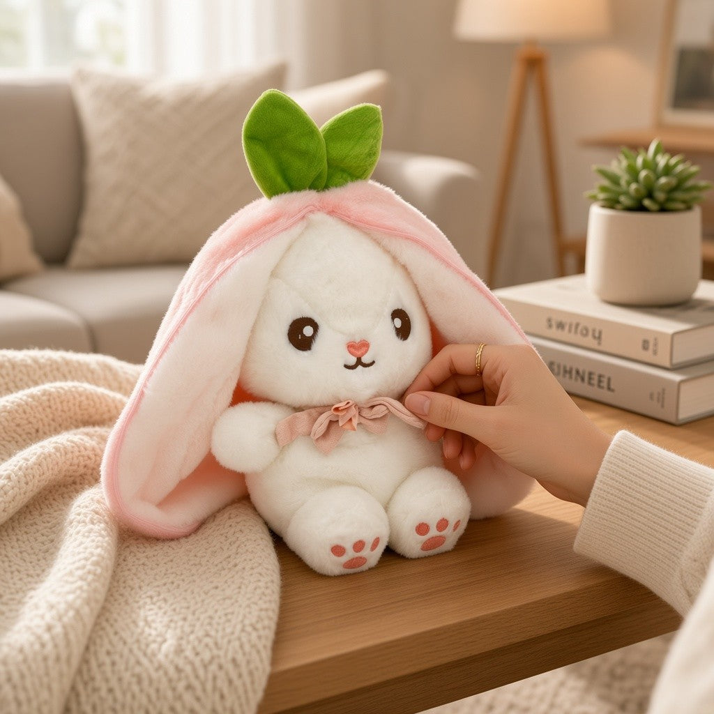 Reversible Fruit Bunny Plush