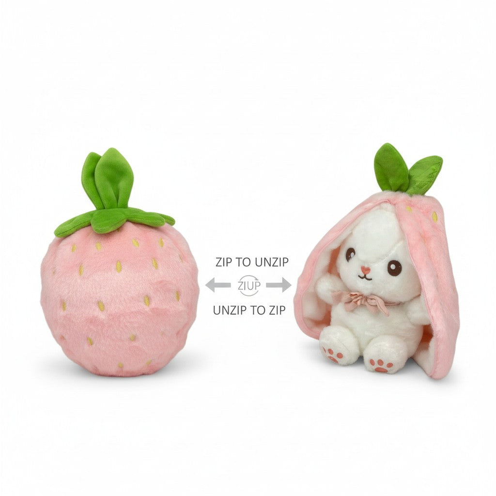 Reversible Fruit Bunny Plush