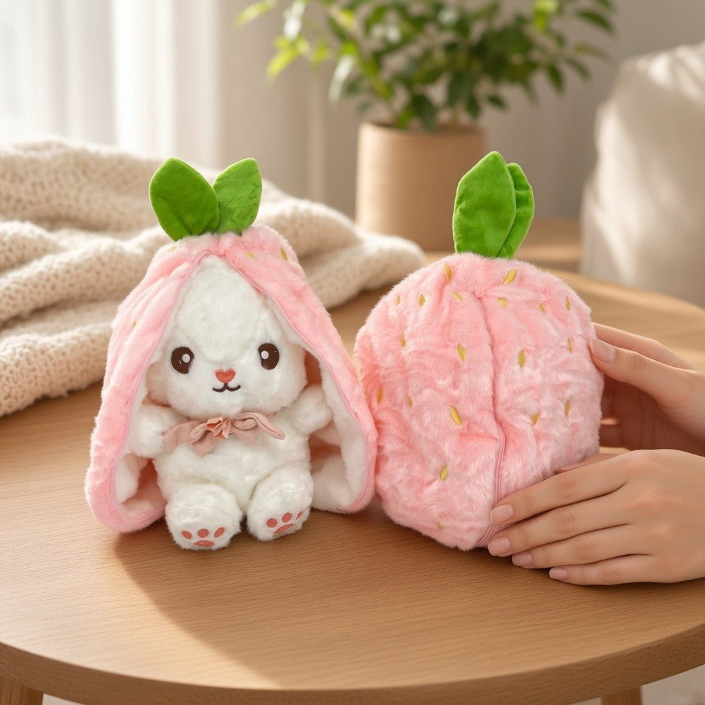 Reversible Fruit Bunny Plush