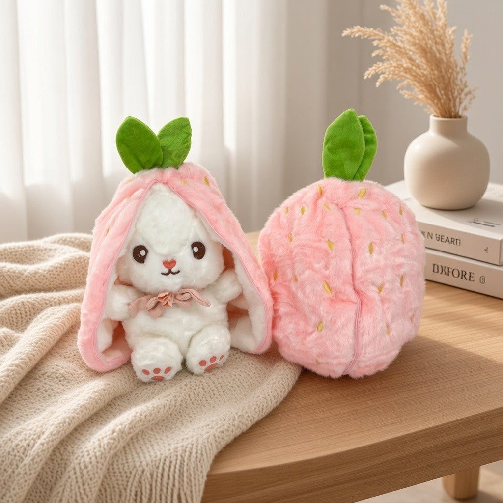 Reversible Fruit Bunny Plush