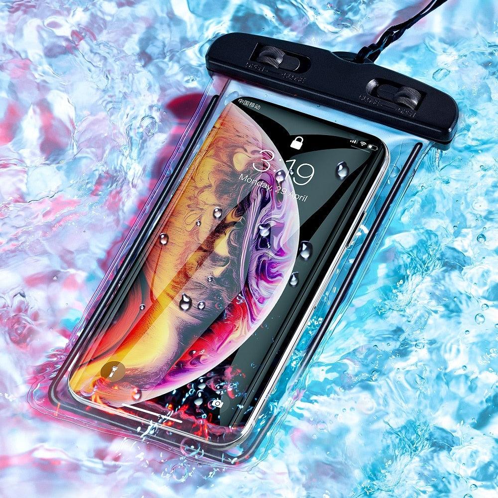 Universal Waterproof Phone Pouch + Strap