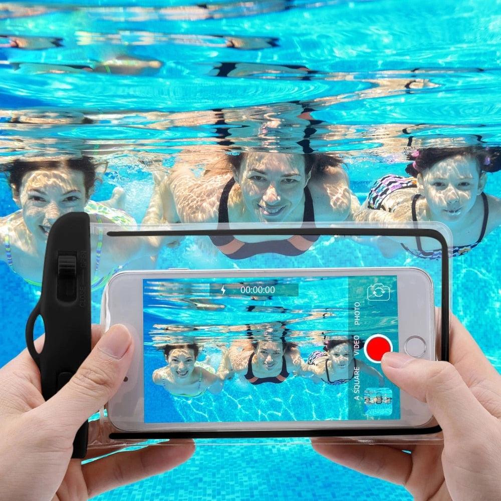 Universal Waterproof Phone Pouch + Strap