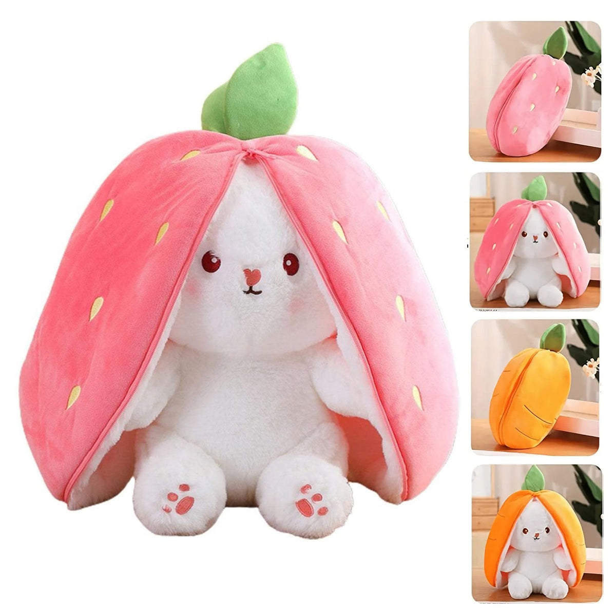 Reversible Fruit Bunny Plush