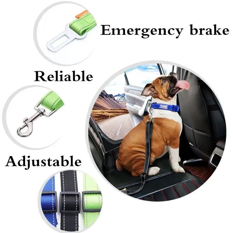 Adjustable Dog Car Restraint Leash