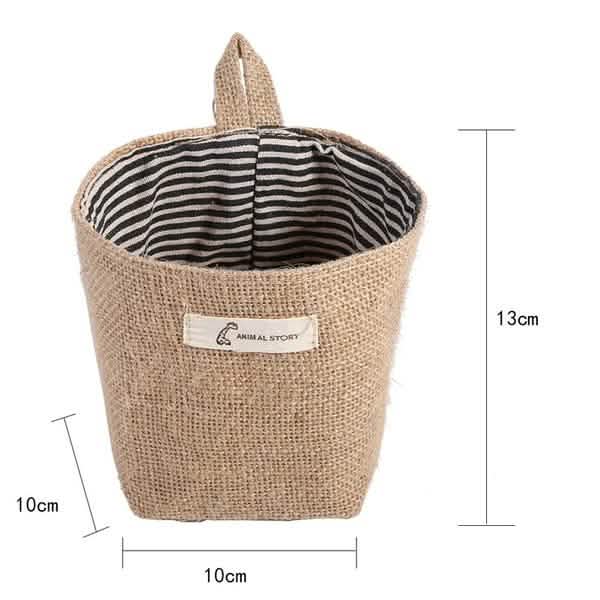 Cotton-Linen Hanging Pocket Organizer