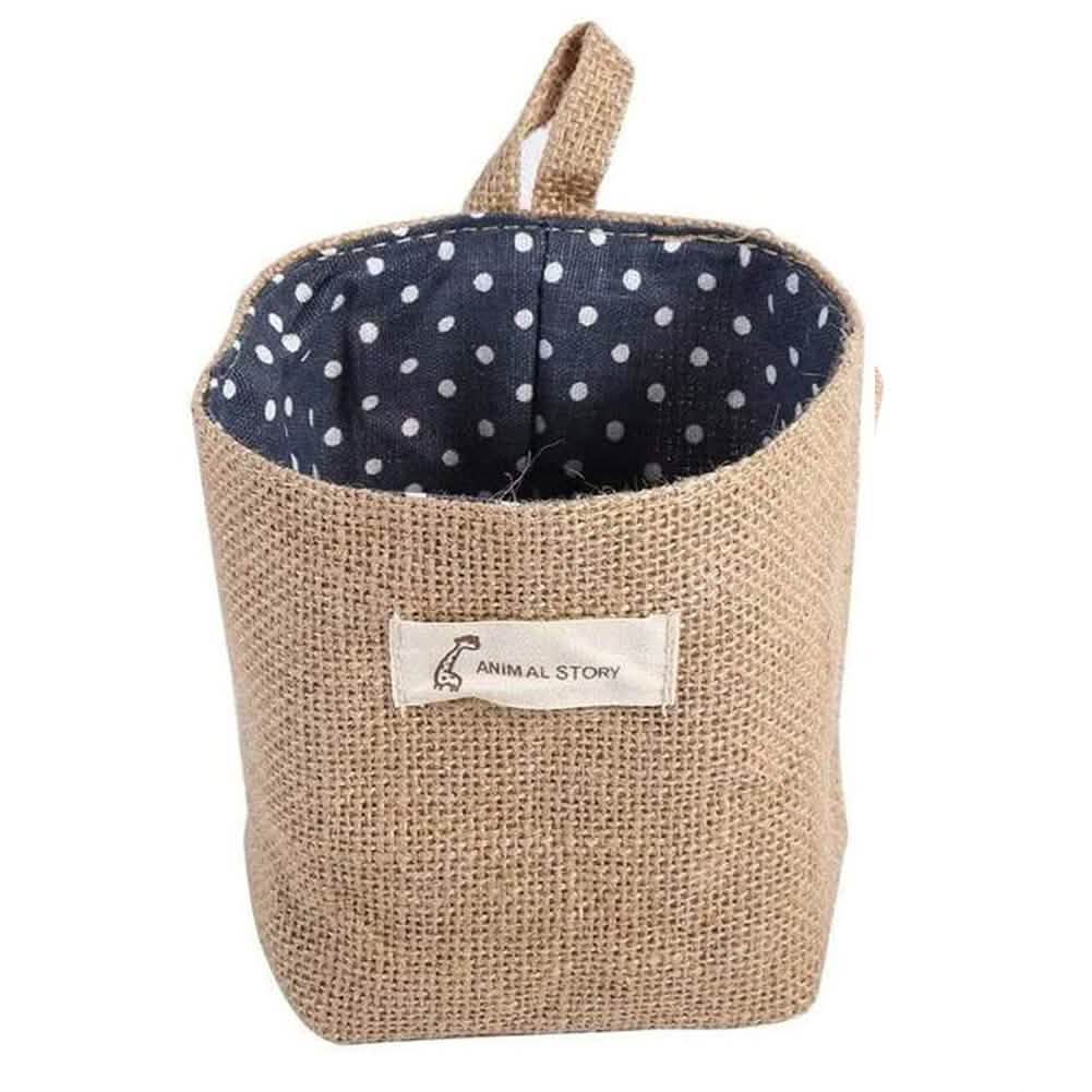Cotton-Linen Hanging Pocket Organizer