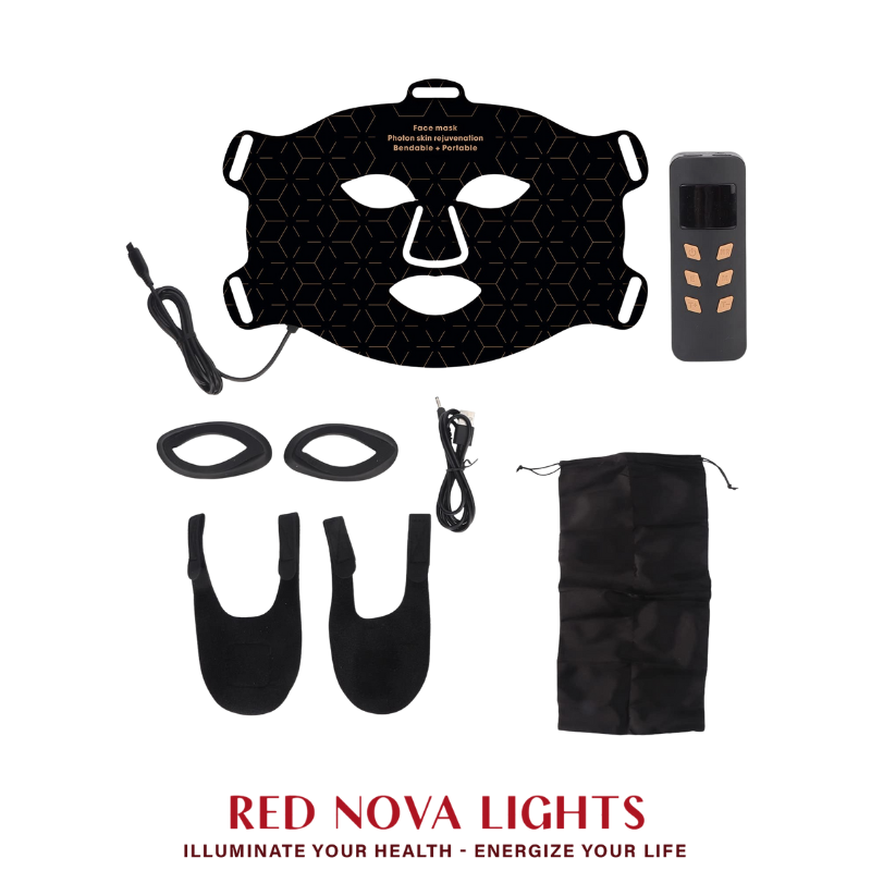 Red Nova Lights LED Face Mask – Red, Blue, Yellow & Near-Infrared Light