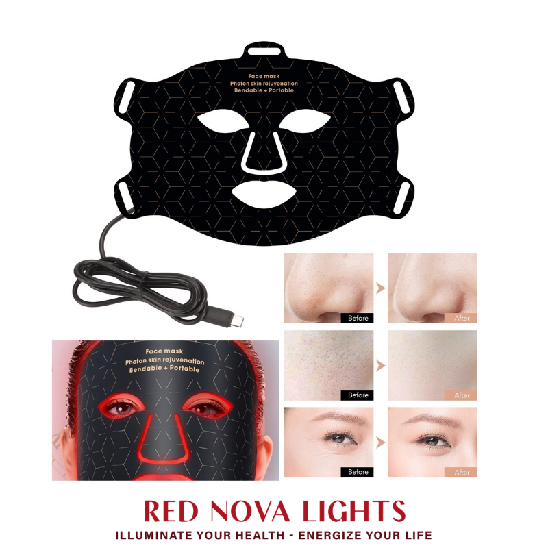 Red Nova Lights LED Face Mask – Red, Blue, Yellow & Near-Infrared Light