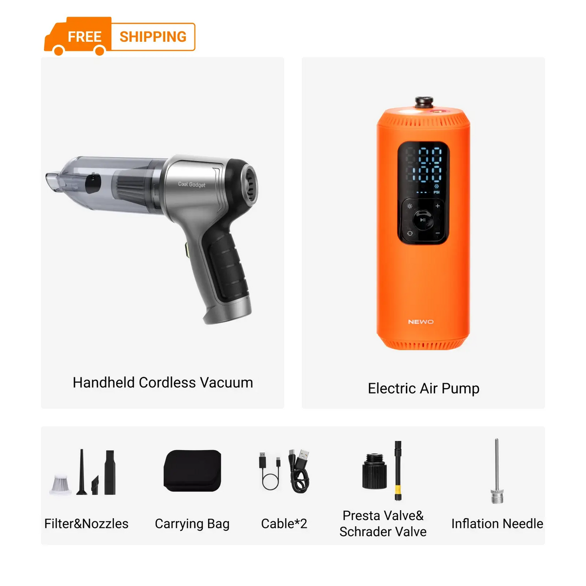 xCool 4-in-1 Cordless Handheld Vacuum