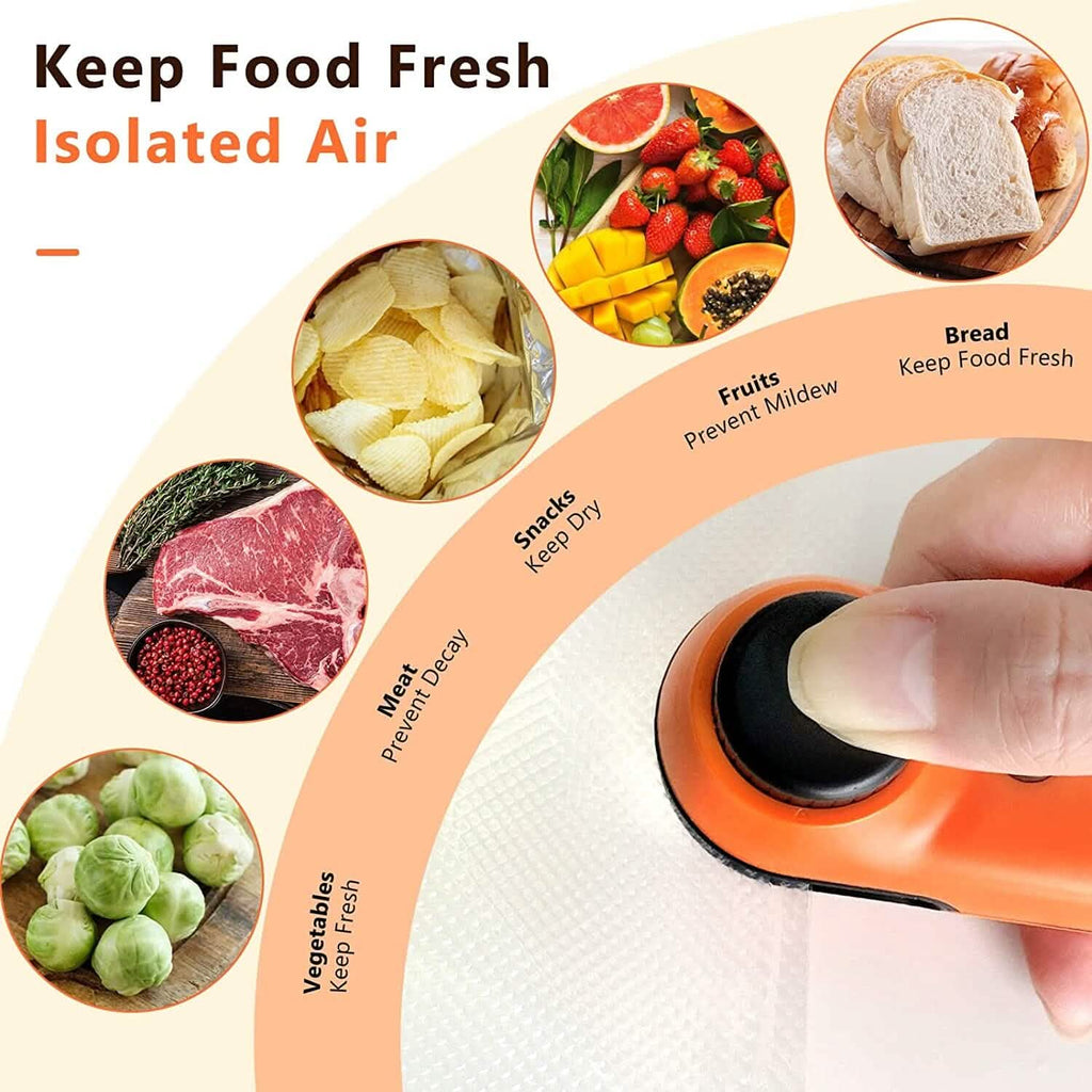 Rechargeable 2-in-1 Mini Bag Sealer & Cutter