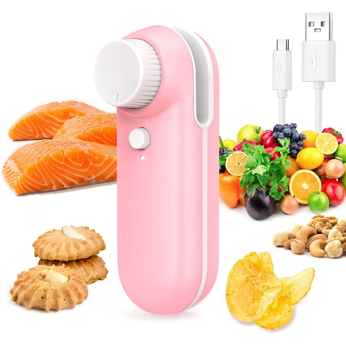 Rechargeable 2-in-1 Mini Bag Sealer & Cutter