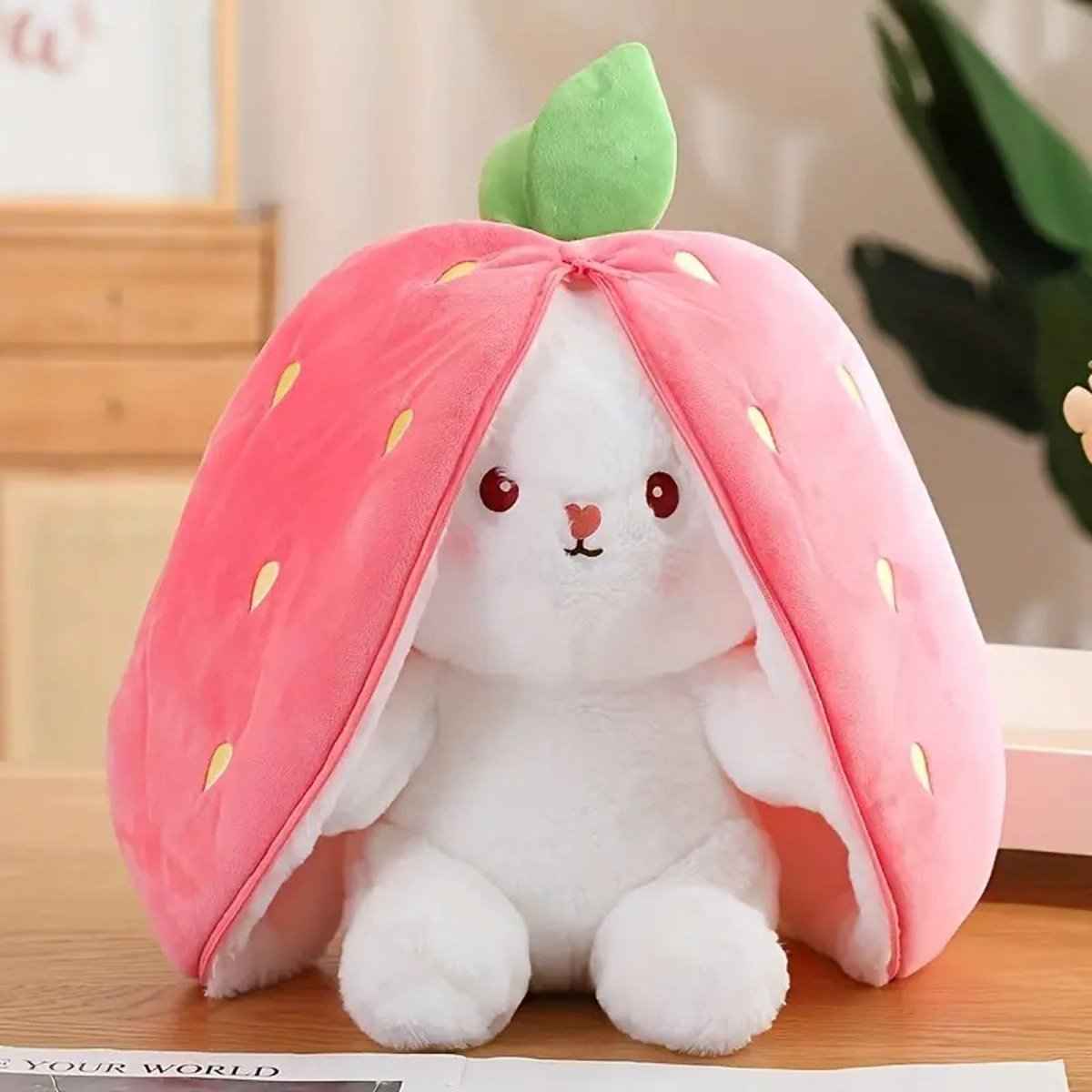 Reversible Fruit Bunny Plush