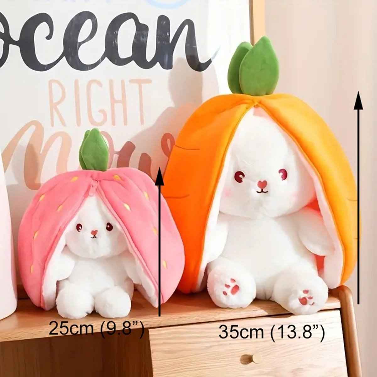 Reversible Fruit Bunny Plush