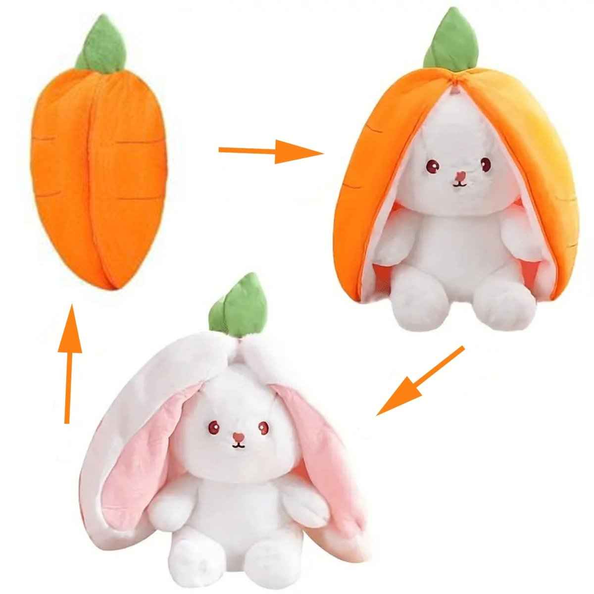 Reversible Fruit Bunny Plush