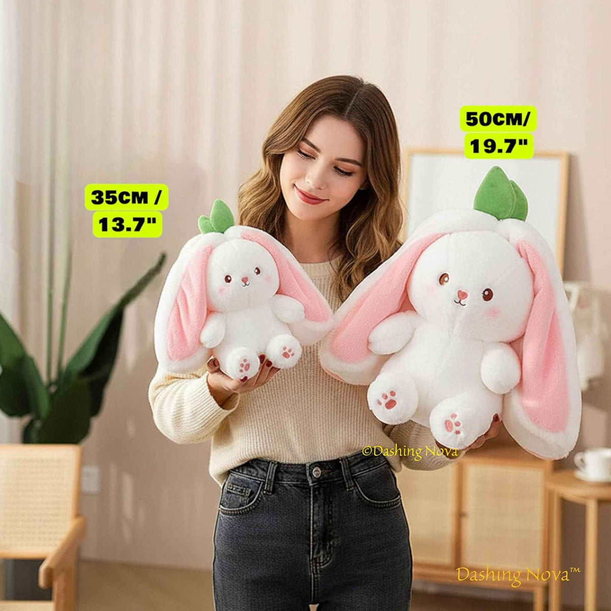 Reversible Fruit Bunny Plush