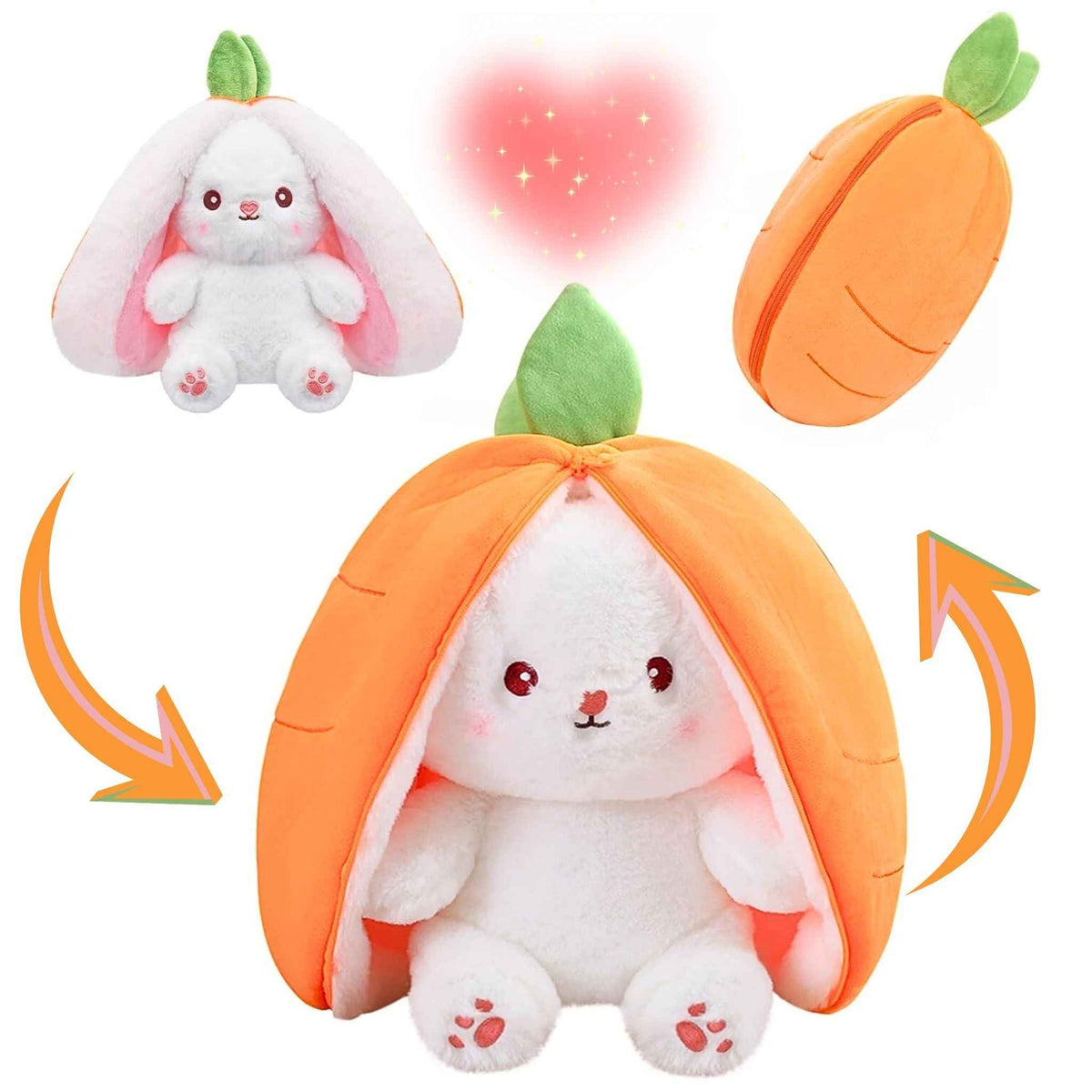 Reversible Fruit Bunny Plush