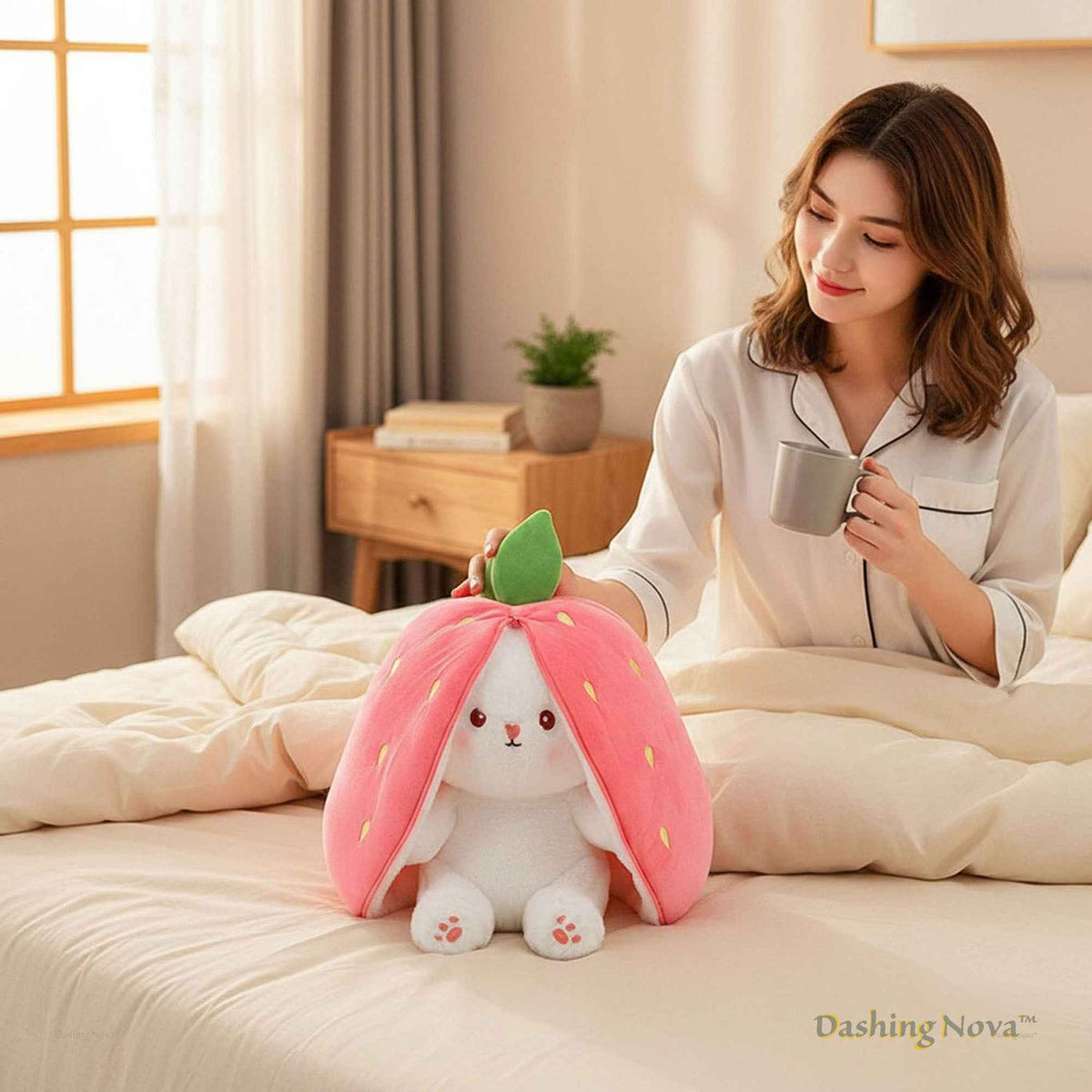 Reversible Fruit Bunny Plush